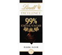 Lindt EXCELLENCE Intense Dark 99% Cacao Chocolate Bar - 50g