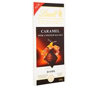 Lindt Excellence Dark Caramel Chocolate Bar with a Touch of Sea Salt - 100 g