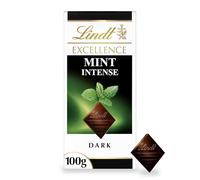 Lindt Excellence Dark Mint Chocolate Bar Each 100g (Pack of 9)
