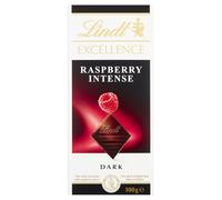 Lindt Excellence Dark Raspberry Chocolate Bar, 100g (Pack of 9)