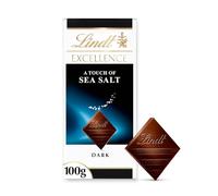 Lindt Excellence Dark Sea Salt Chocolate Bar Each, 100 g