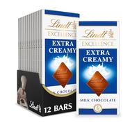 Lindt Excellence Extra Creamy Milk Chocolate, 3.5-Ounce Packages (Pack of 12)