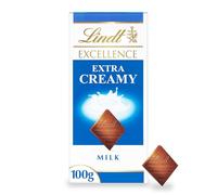 Lindt Excellence Extra Creamy Milk Chocolate Bar, 100 G (Pack Of 8)