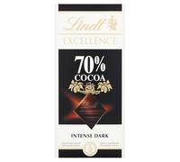 Lindt EXCELLENCE Intense Dark 70% Cocoa Chocolate Bar - 100 g (Pack of 9)