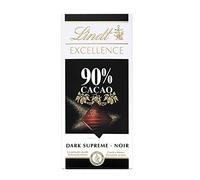 Lindt Excellence Intense Dark 90% Cacao Chocolate Bar Each 100 g (Pack of 5)