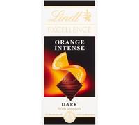 Lindt Excellence Intense Orange Dark Chocolate 100gX 5 Pack