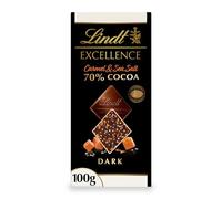 Lindt Excellence Passion Caramel and Sea Salt Dark Chocolate Bar 100g