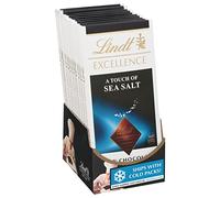 Lindt Excellence A Touch of Sea Salt Dark Chocolate Bar, 3.5-Ounce Packages (Pack of 12)