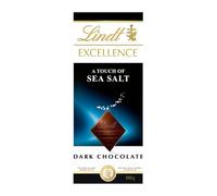 Lindt Excellence Touch of Sea Salt Dark Chocolate Bar, 100g