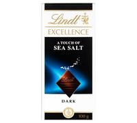 Lindt Excellence Sea Salt Chocolate 100 g (Pack of 5)