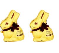 Lindt Gold Bunny Dark Chocolate Easter Bunny 200g - Iconic Foil Wrapped Bunny Made from Premium Swiss Chocolate - Premium Easter Chocolate - Easter, gift (Pack of 2)