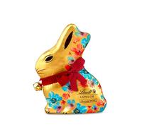 Lindt Gold Bunny Flowers Milk Chocolate Easter Bunny 200g - Iconic Foil Wrapped Bunny Made from Premium Swiss Chocolate - Ideal for Easter Gifting - Easter, gift