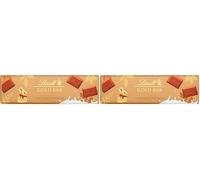 Lindt Gold Bunny Gold Bar Milk Chocolate 300g - Smooth Swiss Milk Chocolate - Classic Easter Chocolate - Easter, gift (Pack of 2)