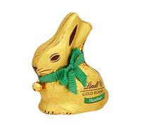 Lindt GOLD BUNNY Hazelnut Chocolate, Great Easter gift - The Iconic Lindt GOLD BUNNY with Gold Foil and Bell in The Finest Lindt Chocolate, 100 g