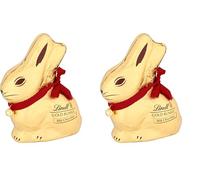Lindt Gold Bunny Milk Chocolate Easter Bunny 200g - Iconic Foil Wrapped Bunny Made from Premium Swiss Chocolate - Classic Easter Chocolate - Easter, gift (Pack of 2)