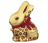 Lindt Gold Bunny Milk Chocolate Safari Easter Bunny 100g - Foil Wrapped Bunny Made from Premium Swiss Chocolate - Fun Easter Chocolate Treat - Easter, gift