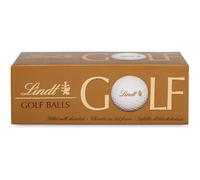 Lindt Golf Balls 3 Milk Chocolate Golf Balls with Hazelnut Filling 110g Gift Present for Him and Her Christmas Birthday Celebrations, Congratulations