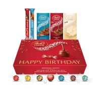 Lindt Happy Birthday Chocolates Gift Box - 926g (40-Piece Set) - Assorted Chocolate Bars & Truffles, Lindor Chocolate Hamper, Birthday Gifts for Women and Men, Boyfriends and Girlfriends