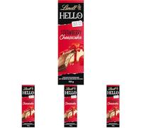 Lindt Hello Milk Chocolate Strawberry Cheesecake Chocolate Bar, 100g (Pack of 4)
