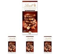 Lindt Les Grandes Dark Chocolate Hazelnut Bar, 150 g (Pack of 4)