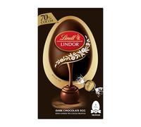 Lindt Lindor 70% Dark Chocolate Easter Egg Large, 260g - Contains Dark Chocolate Truffles with a Smooth Melting Filling - Easter Gift