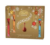 Lindt Lindor Assorted Chocolate Christmas Selection Box - Medium 227g - Truffles, Hearts, Squares & Bars - 2025 Gift for Him & Her