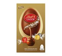 Lindt Lindor Assorted Chocolate Easter Egg 260g - Milk Dark and White Chocolate Truffles with a Smooth Melting Filling - Ideal for Easter Gifting - Easter, gift