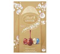 Lindt Lindor Assorted Chocolate Easter Egg Extra Large, 322g - Contains Assorted Milk, Dark and White Chocolate Truffles with a Smooth Melting Filling - Easter Gift