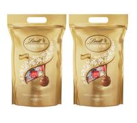 Lindt Lindor Assorted Chocolate Truffles Bag - Approx 80 balls, 1kg - Chocolate Truffles with a Smooth Melting Filling - Gift Present or Sharing Box -