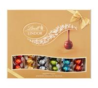 Lindt Lindor Assorted Chocolate Truffles Gift Box ' 525g ' Christmas, Gift ' Milk, Dark, Salted Caramel & Pistachio Truffles
