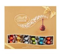Lindt Lindor Assorted Chocolate Truffles Gift Box - 525g - Christmas, Gift - Milk, Dark, Salted Caramel & Pistachio Truffles