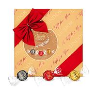Lindt Lindor Assorted Chocolate Wrapped Gift Box - Large 287g - Smooth Melting Truffles - 2025 Christmas, Gift for Him & Her, Birthday, Thank You