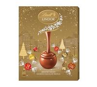 Lindt Lindor Assorted Gold Advent Calendar 2025 - 233g - 24 Finest Chocolate Truffles - Luxury Christmas Countdown Gift for Adults & Kids