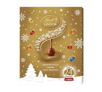 Lindt Lindor Assorted Mini Advent Calendar 2025 - 117g - 24 Mini Chocolate Truffles with a Smooth Melting Filling - Festive Countdown Gift for Him & Her