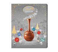 Lindt Lindor Assorted Silver Advent Calendar 2025 ' 233g ' 24 Premium Chocolate Truffles ' Elegant Christmas Countdown Gift for Him & Her