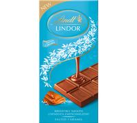 LINDT Lindor Bar Salted Caramel 100g (Pack of 18)