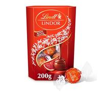 Lindt Lindor Blood Orange Milk Chocolate Truffles Box - Approx 16 balls, 200g - Chocolate Truffles with a Smooth Melting Filling - Gift Present - Easter, Birthday, Congratulations