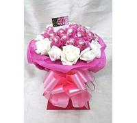 Lindt Lindor Chocolate Bouquet Personalised Luxury Pink - Sweet Gift Hamper