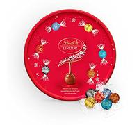 Lindt Lindor Chocolate Truffles Assorted Tin - Approximately 32 Balls, 400 g - Perfect for Sharing - Chocolate Balls with a Smooth Melting Filling