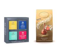 Lindt Lindor Chocolate Truffles & Whittard of Chelsea Flavoured Coffee Gift Set | Milk, White, Dark & Hazelnut Truffles | Premium 100% Arabica Blend | Indulgent Gift for Chocolate & Coffee Lovers