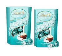Lindt Lindor Coconut Milk Chocolate Truffles 200g x 2 - Perfect For Sharing And Gifting - Chocolate Balls with Smooth Melting Milk Coconut Filling