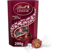 Lindt Lindor Double Chocolate Truffles Box - Approx 16 balls, 200g( 1 Pack)