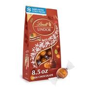 Lindt LINDOR Fall Pumpkin Spice Milk Chocolate Candy Truffles, 8.5 oz. Bag