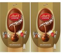 Lindt Lindor Gold Assorted Chocolate Easter Egg 348g - Milk Dark and White Chocolate Truffles with Smooth Melting Filling - Easter Chocolate Treat - Easter, gift (Pack of 2)