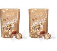Lindt Lindor Irish Cream Chocolate Truffles - 200g Box (Approx. 16 Balls) - Smooth Filling - Christmas, Gift, Birthday, Congratulations Treat (Pack of 2)