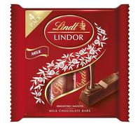 Lindt Lindor Milk Chocolate Bars, 4 x 25g