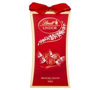 Lindt Lindor Milk Chocolate Bow Gift Box - 75g - Smooth Melting Truffles - 2025 Christmas, Gift for Him & Her, Birthday, Thank You