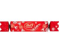 Lindt Lindor Milk Chocolate Christmas Cracker - 100g - Smooth Melting Truffles - 2025 Secret Santa Gift for Him & Her
