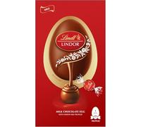 Lindt Lindor Milk Chocolate Easter Egg Medium, 183g Contains Milk Chocolate Truffles with a Smooth Melting Filling Easter Gift Include 1 Large Egg & 7 Truffles