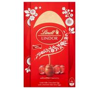 Lindt Lindor Milk Chocolate Easter Egg Medium, 215g - Contains Milk Chocolate Truffles with a Smooth Melting Filling - Easter Gift